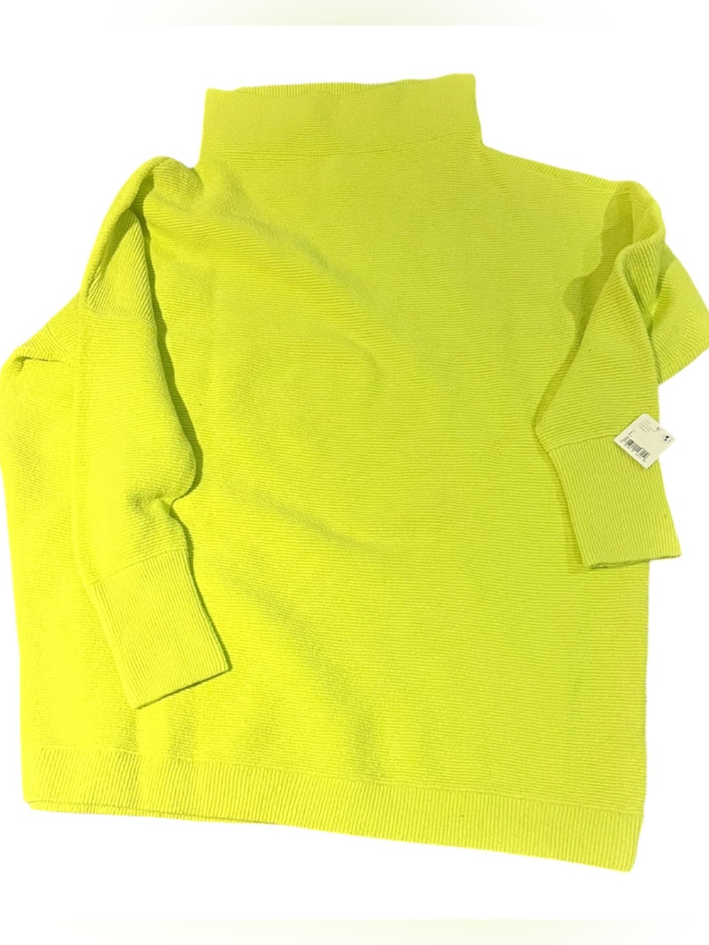 Free People ottoman sweater yellow/green L New